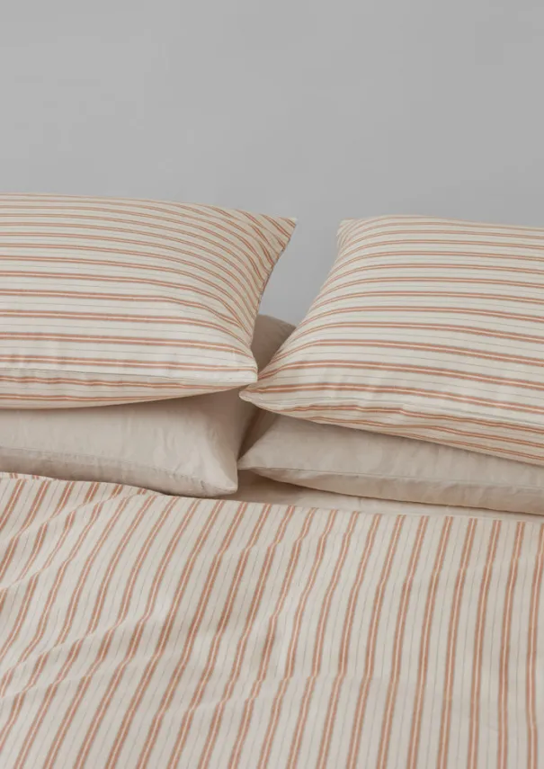 TOAST Textiles|Bed Linen*Ines Flannel Stripe Cotton Housewife Pillowcase Set