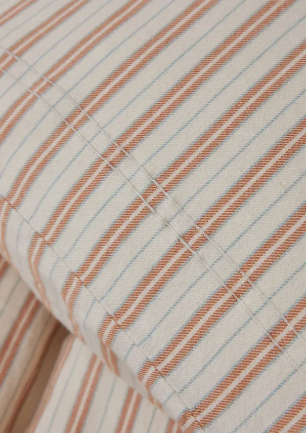 TOAST Textiles|Bed Linen*Ines Flannel Stripe Cotton Housewife Pillowcase Set
