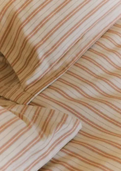 TOAST Textiles|Bed Linen*Ines Flannel Stripe Cotton Oxford Pillowcase Set