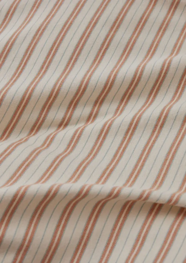 TOAST Textiles|Bed Linen*Ines Flannel Stripe Cotton Duvet Cover
