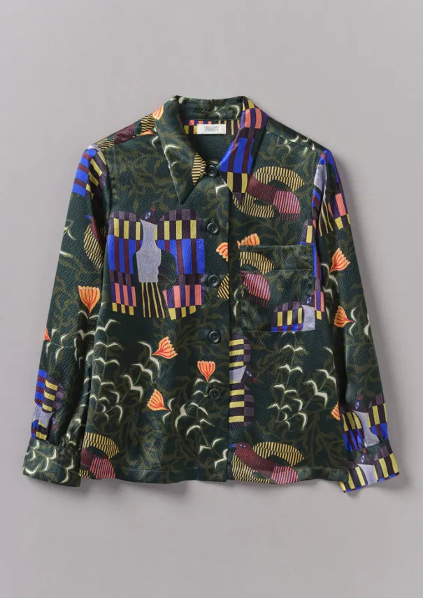 Women TOAST Shirts|Tops & Tees*Isobel Harvey Birds Print Baya Shirt