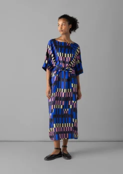 Women TOAST Dresses*Isobel Harvey Tie Waist Check Print Dress