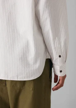 TOAST Workwear|Shirts*Jacquard Stripe Shirt