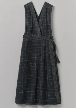 Women TOAST Dresses*Kantha Stitched Wrap Pinafore Dress