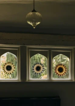 TOAST Christmas Decorations*Large Dip Dyed Lokta Paper Rosette Set