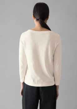 Women TOAST Jersey|Tops & Tees*Lia Garment Dyed Boat Neck Tee