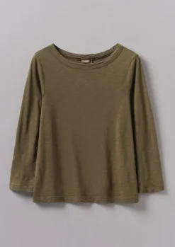 Women TOAST Jersey|Tops & Tees*Lia Garment Dyed Boat Neck Tee