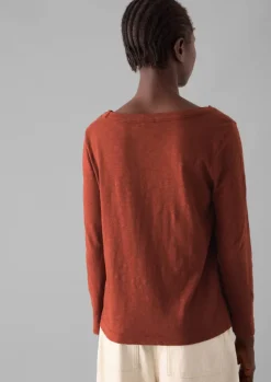 Women TOAST Jersey|Tops & Tees*Lia Garment Dyed Boat Neck Tee