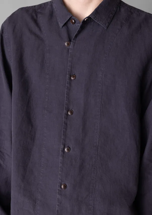 TOAST Shirts*Loop Button Linen Shirt