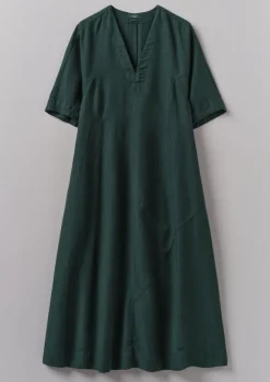 Women TOAST Linen|Dresses*Lyocell Linen Herringbone Panel Dress