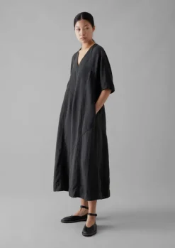 Women TOAST Linen|Dresses*Lyocell Linen Herringbone Panel Dress