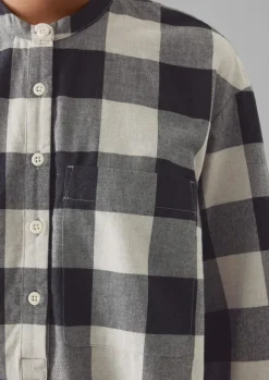 Women TOAST Cashmere|Loungewear*Macro Gingham Cotton Cashmere Shirt