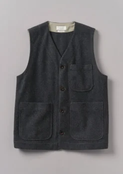 TOAST Coats & Jackets|Knitwear*Melton Wool Blend Gilet