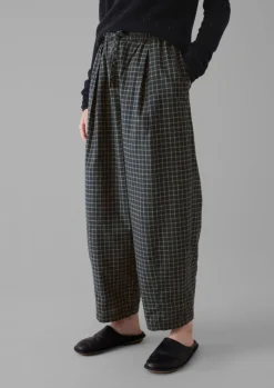 Women TOAST Cashmere|Loungewear*Minako Graph Check Cotton Cashmere Trousers