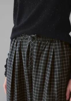 Women TOAST Cashmere|Loungewear*Minako Graph Check Cotton Cashmere Trousers