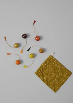 TOAST Christmas Decorations*Mini Hand Painted Bauble Set