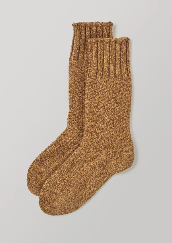 Women TOAST Socks & Tights*Nishiguchi Kutsushita Textured Boot Socks
