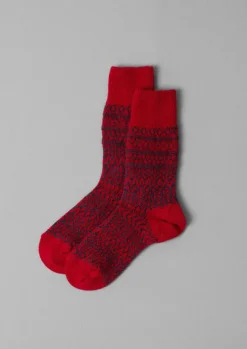 Women TOAST Socks & Tights*Nishiguchi Kutsushita Wool Jacquard Socks