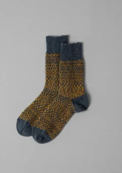 Women TOAST Socks & Tights*Nishiguchi Kutsushita Wool Jacquard Socks