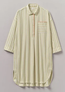 Women TOAST Nightwear*Nova Stripe Flannel Nightshirt
