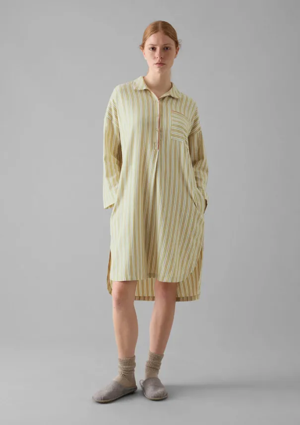 Women TOAST Nightwear*Nova Stripe Flannel Nightshirt