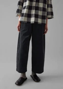 Women TOAST Cord|Loungewear*Organic Cord Barrel Leg Trousers