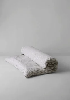 TOAST Textiles|Bed Linen*Organic Cotton Pyjama Stripe Duvet Cover