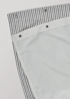 TOAST Bathroom*Organic Cotton Pyjama Stripe Shower Curtain