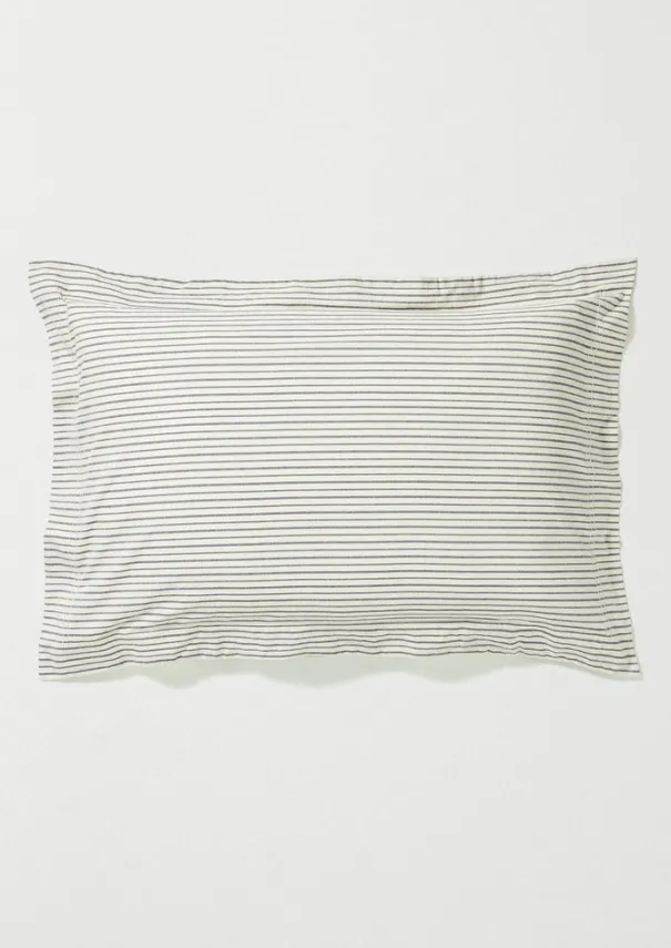 TOAST Textiles|Bed Linen*Organic Cotton Pyjama Stripe Oxford Pillowcase