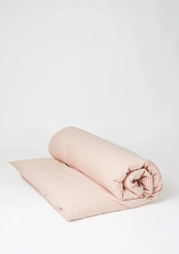 TOAST Textiles|Bed Linen*Organic Cotton Ticking Stripe Duvet Cover