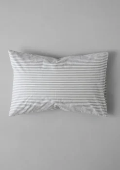 TOAST Textiles|Bed Linen*Organic Cotton Ticking Stripe Housewife Pillowcase