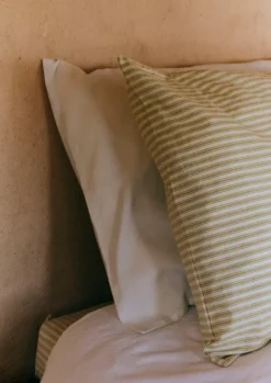TOAST Textiles|Bed Linen*Organic Cotton Ticking Stripe Housewife Pillowcase
