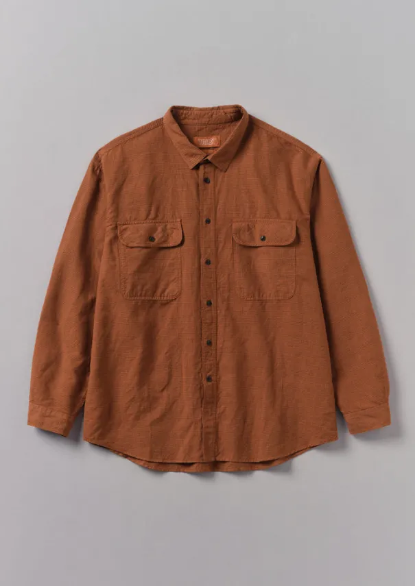 TOAST Workwear|Shirts*Overdyed Check Workwear Shirt