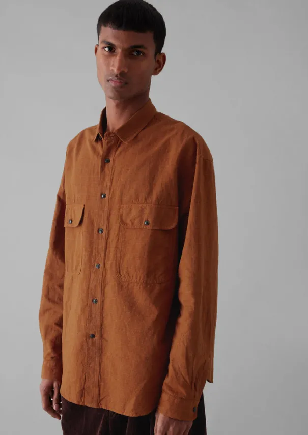 TOAST Workwear|Shirts*Overdyed Check Workwear Shirt