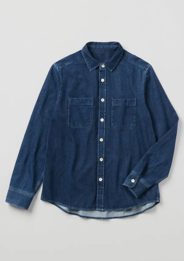 TOAST Denim|Workwear*Patch Pocket Denim Shirt