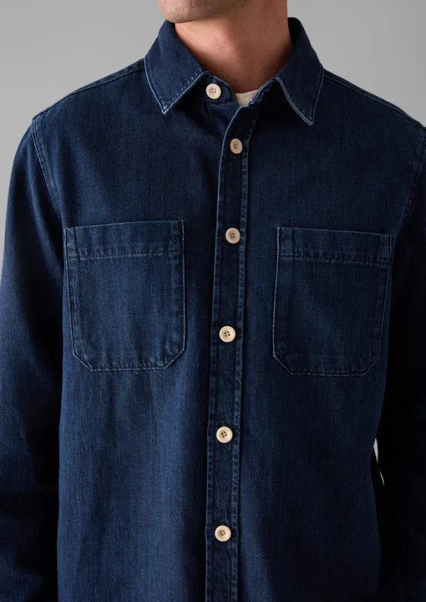 TOAST Denim|Workwear*Patch Pocket Denim Shirt