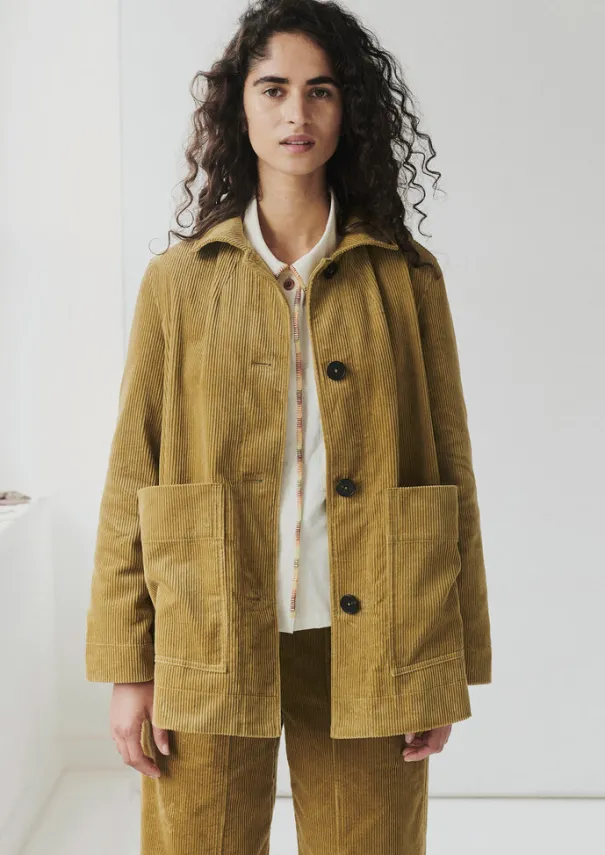 Women TOAST Cord|Workwear*Patch Pocket Organic Cord Jacket