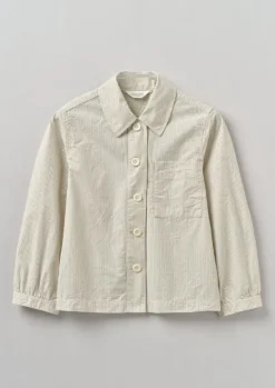 Women TOAST Shirts|Tops & Tees*Patch Pocket Stripe Organic Cotton Shirt