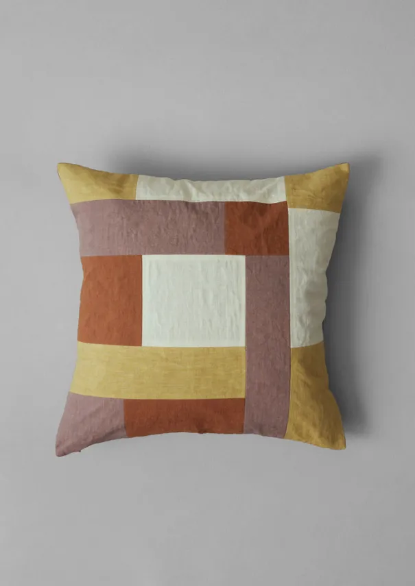 TOAST Textiles|Cushions & Covers*Patchwork Linen Cushion Cover
