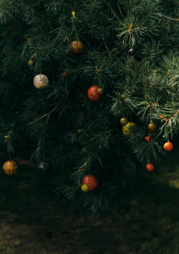 TOAST Christmas Decorations*Pointed Star Hand Painted Bauble