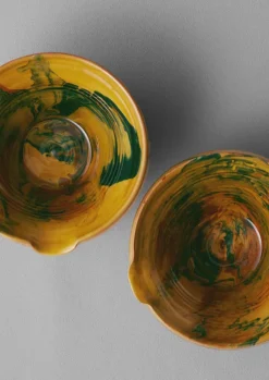 TOAST Ceramics|Tableware*Poterie Barbotine Marbled Pouring Bowl