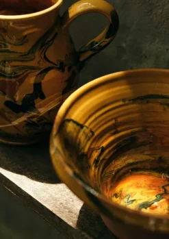 TOAST Ceramics|Tableware*Poterie Barbotine Marbled Pouring Bowl