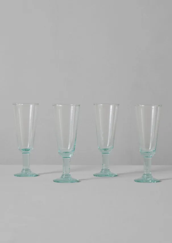 TOAST Glass*Recycled Bolivian Champagne Glasses Set