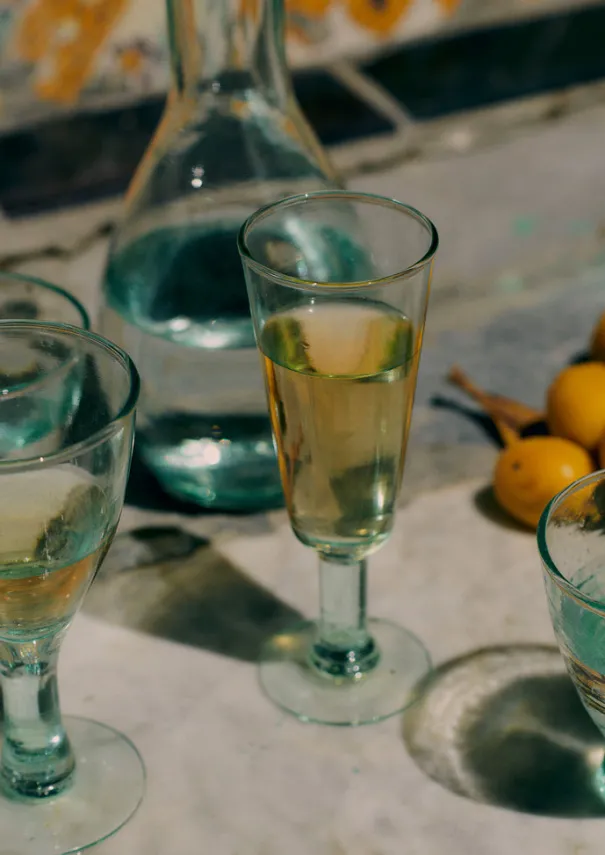 TOAST Glass*Recycled Bolivian Champagne Glasses Set