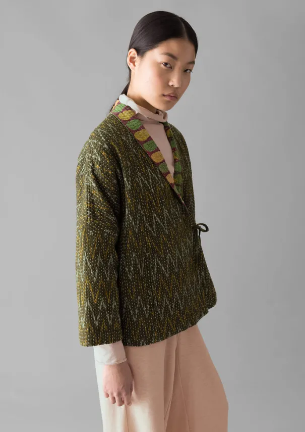 Women TOAST Gowns|Nightwear*Repurposed Ikat Kantha Jacket