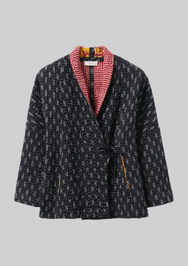Women TOAST Gowns|Nightwear*Repurposed Ikat Kantha Jacket