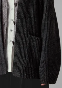 Women TOAST Knitwear*Ribbed Wool Knitted Cardigan
