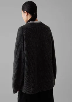 Women TOAST Knitwear*Ribbed Wool Knitted Cardigan