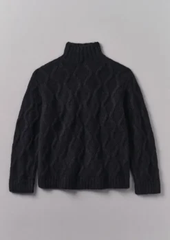 TOAST Knitwear*Roll Neck Cable Knit Sweater