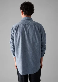 TOAST Shirts*Selvedge Cotton Chambray Shirt
